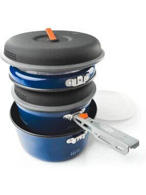 GSI Outdoors Bugaboo Ceramic Base Camper Cookset, Ceramic, Small to Large
